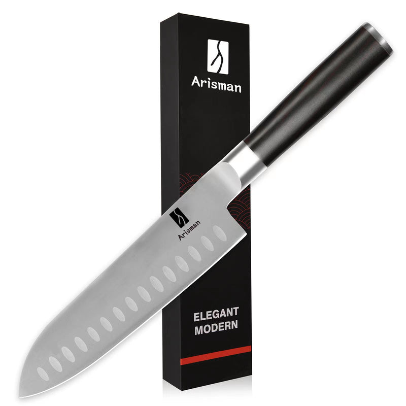 ARISMAN Stainless Steel Santoku Chef Knife