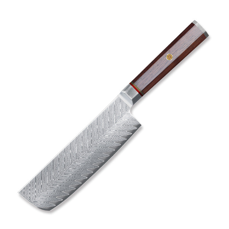 Damascus steel octagonal handle series kitchen knife