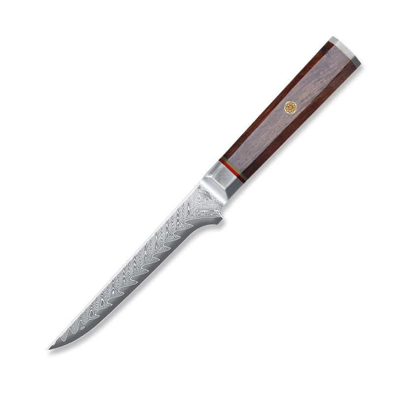 Damascus steel octagonal handle series kitchen knife