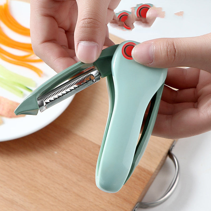 Fruit peeler and peeling knife combo