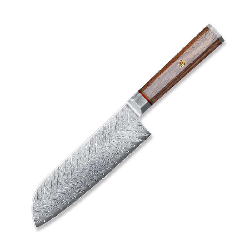 Damascus steel octagonal handle series kitchen knife