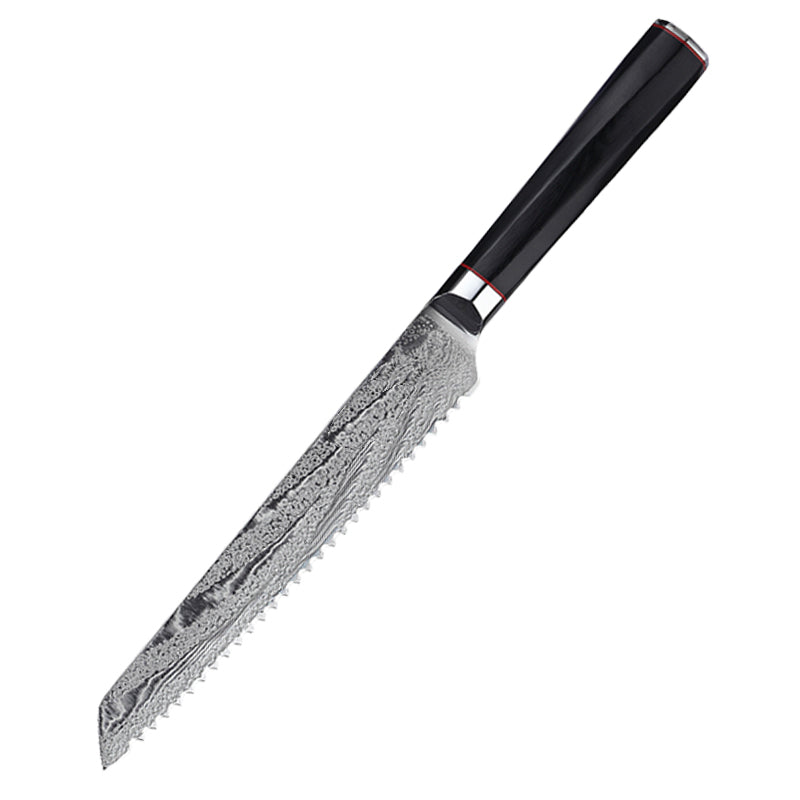 Japanese Damascus Steel Household Bread Knife