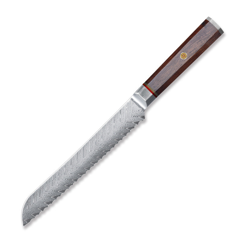 Damascus steel octagonal handle series kitchen knife