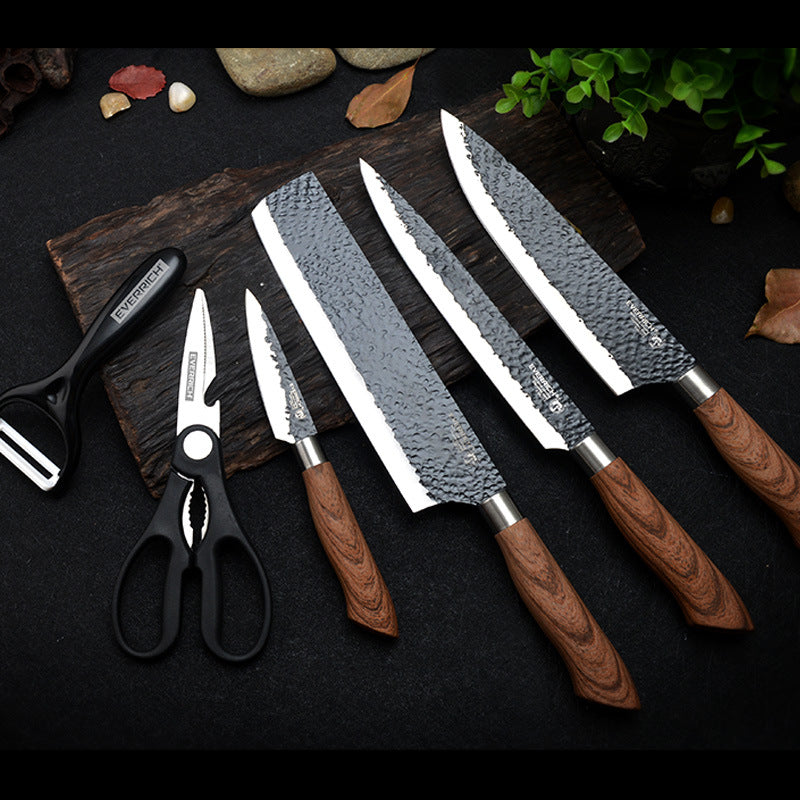 Stainless steel kitchen knife combination knife