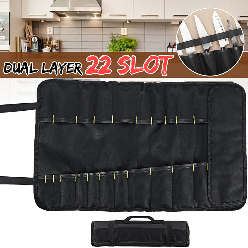 Knife Roll Bag Carry Case Pouch